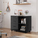 Mobile File Cabinet with Open Storage Shelf