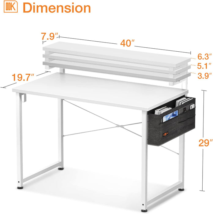 Adjustable Monitor Desk for Home Office