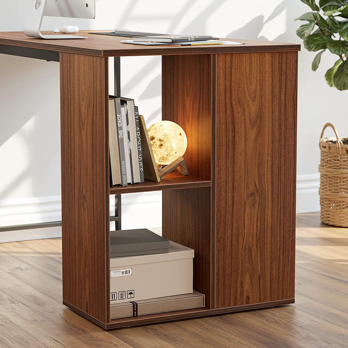 47 Inch Computer Desk with Storage Shelves