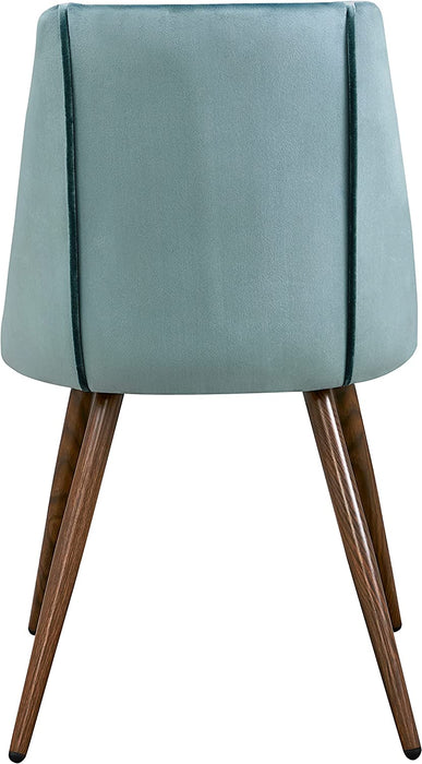 Velvet Upholstered Dining Chair, Lake Green