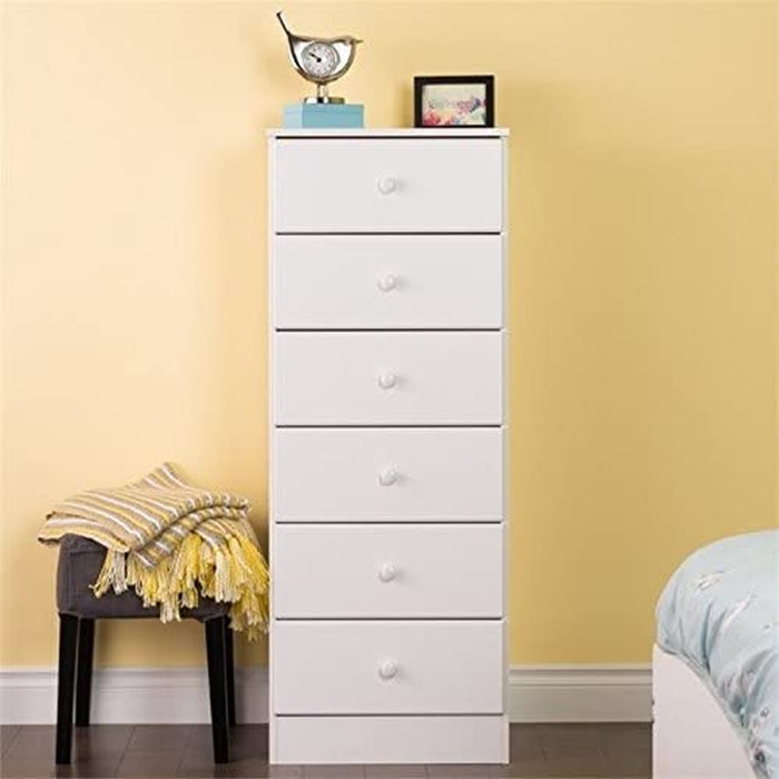 Astrid 6 Drawer Tall Chest for Bedroom