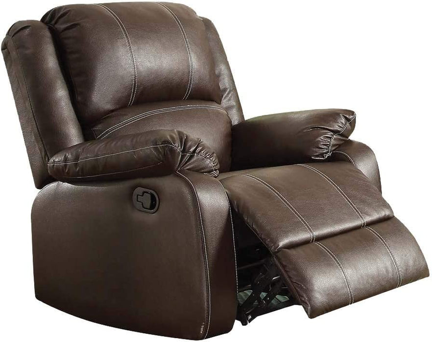 Brown PU Zuriel Rocker Recliner