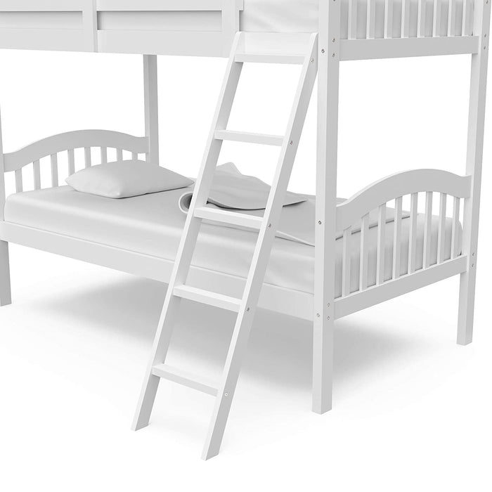 Triple Metal Bunk Bed Frame, White