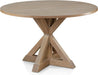 Rustic Wooden Trestle Pedestal Base Dining Table