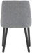 Set of 2 Grey Performance Fabric Dining Chairs