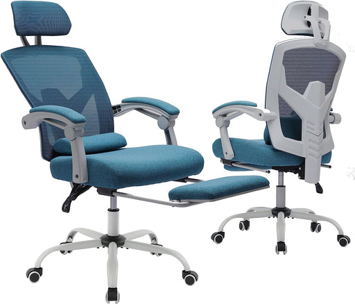Ergonomic Reclining Mesh Office Chair with Accessories