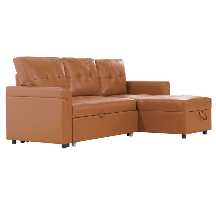 Reversible Sleeper Sectional with Chaise and Storage