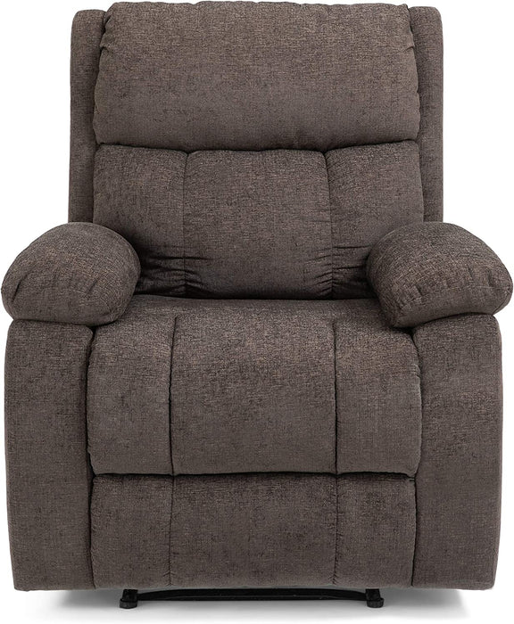 Lindale Massage Recliner, Brown + Black