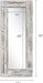 Rustic Full Length Mirror, Whitewash