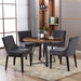 Modern Upholstered Corduroy Dining Chairs Set of 6, Grey