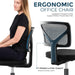 Ergonomic Mesh Chair with Adjustable Height and Wheels