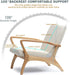 Linen Upholstered Wood Frame Accent Chair