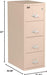 Champagne Vertical File Cabinet: Fireproof & Durable (4 Drawers)