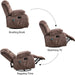 Massage Swivel Rocker Recliner with Heat and Vibration