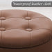 Luxury Faux Leather Storage Ottoman Footstool