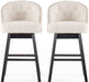 Ogden 2-Piece Beige Barstool Set