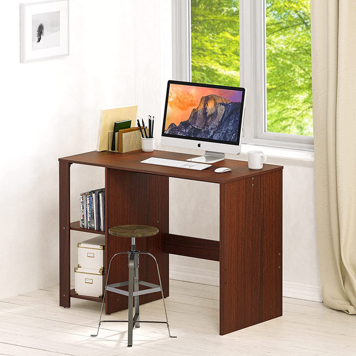 Cherry Desk with Shelves for Home Office