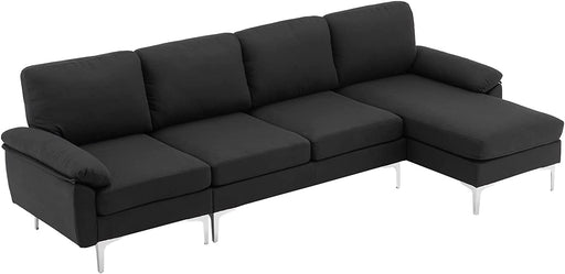 Black Convertible Modular Sleeper Sofa