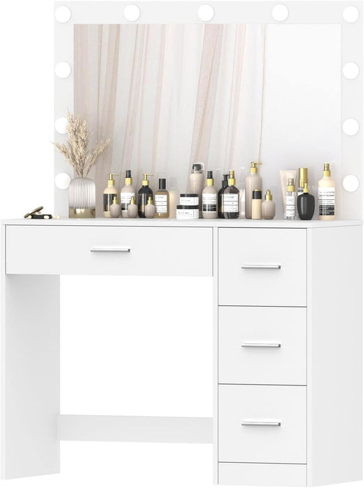 Makeup Vanity Table with 10 LED Lights