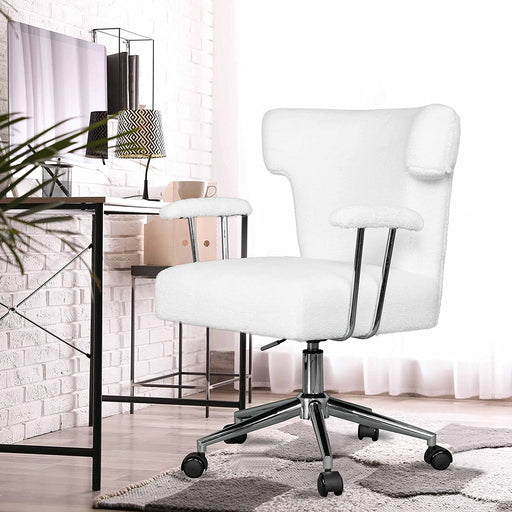 Faux Fur Swivel Chairs for Home Office