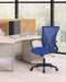 Ergonomic Blue Mesh Office Chair with Armrests