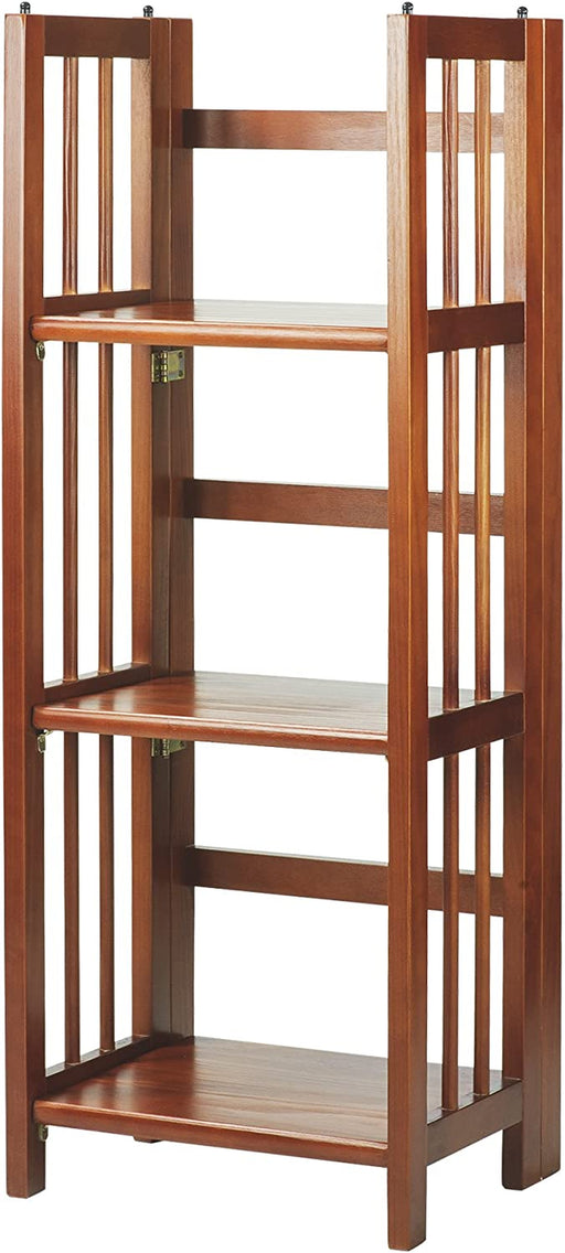 Mahogany Folding Bookcase with 3 Shelves (14″)