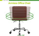 Brown Desk Chairs for Home Office, 14.4D X 18W X 30.5H