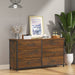 Industrial 6-Drawer Double Dresser