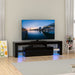 Modern LED TV Stand with RGB Lights and Storage