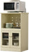 Simple Modern Storage Cabinet, Ivory White