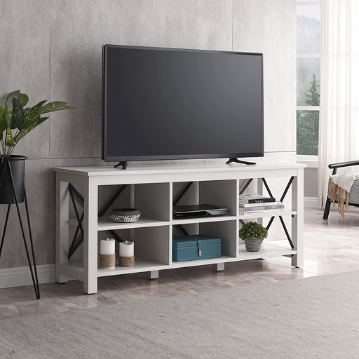 White TV Stand for 65″ Tvs in Living Room