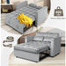 Multi-Functional Velvet Sleeper Sofa with Hidden Table