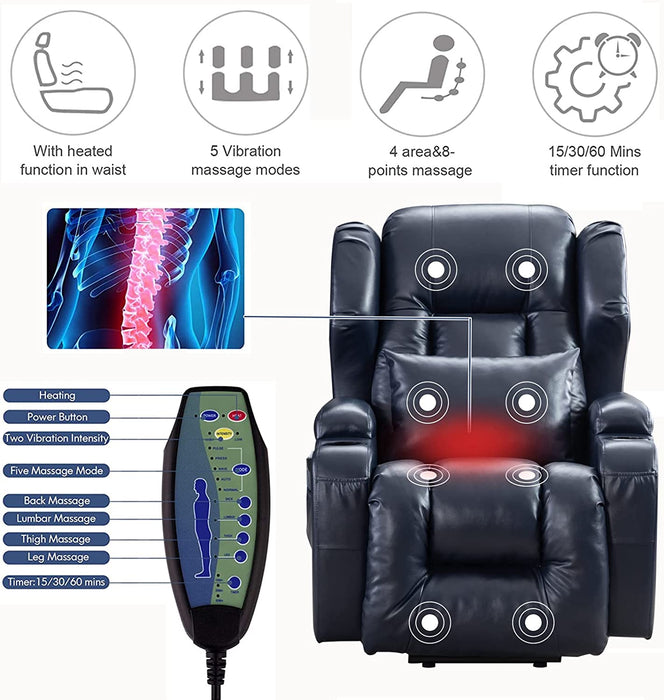 Big Lift Chairs Recliners with Massage and Heating