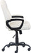 Padded Mid-Back Office Chair with Armrest - Cream