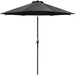 9 FT Market Patio Umbrella Outdoor Straight Umbrella with Tilt Adjustable,Black