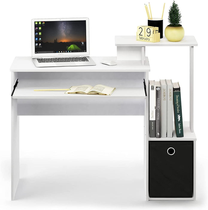 White/Black Econ Desk for Home Office