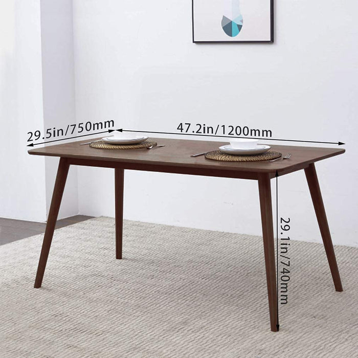 47″ Dining Table for Small Spaces, Natural Finish