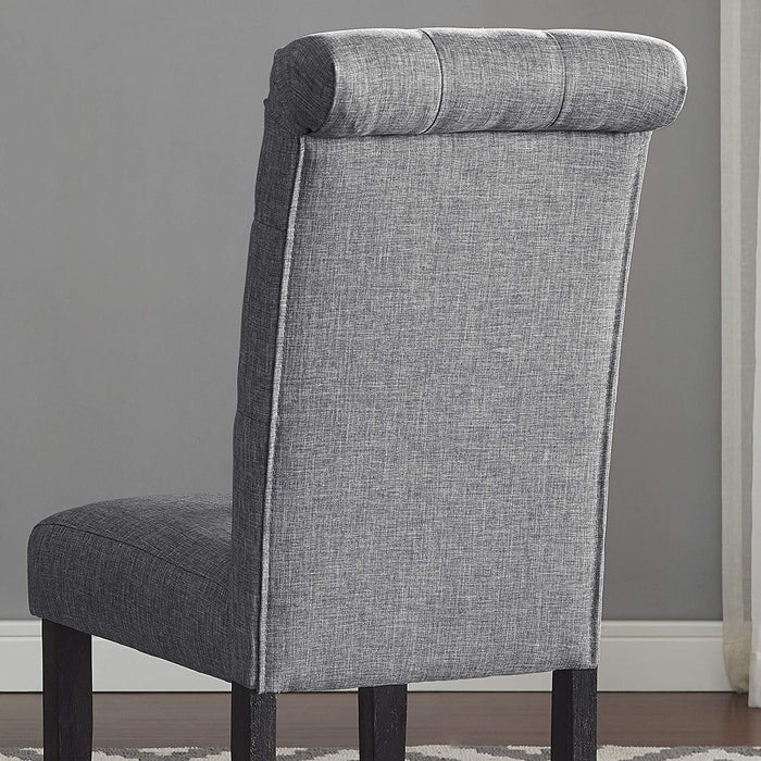 Leviton Gray Tufted Dining Chair
