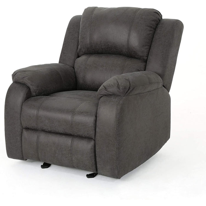Michelle Gliding Recliner in Slate and Black