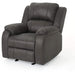 Michelle Gliding Recliner in Slate and Black