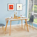 Greenforest Dining Table Modern Rectangular Top with Solid Wood Legs