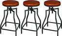 Adjustable Swivel Barstools, Set of 3