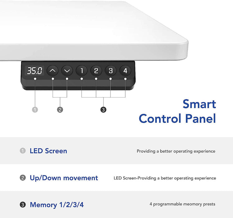 Ergonomic Electric Standing Desk with Memory Controller