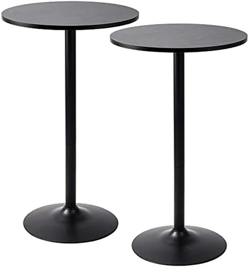 2-Pack Bistro High Table in Jet Black