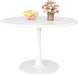 White round Tulip Dining Table, Mid-Century, 42″