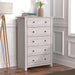 Galano Genoa 5 Drawer Dresser, Dusty Grey Oak