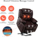 Brown Power Lift Recliner with Heat & Massage