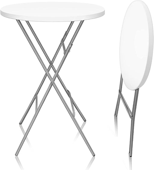 Round Plastic Folding High Top Cocktail Table