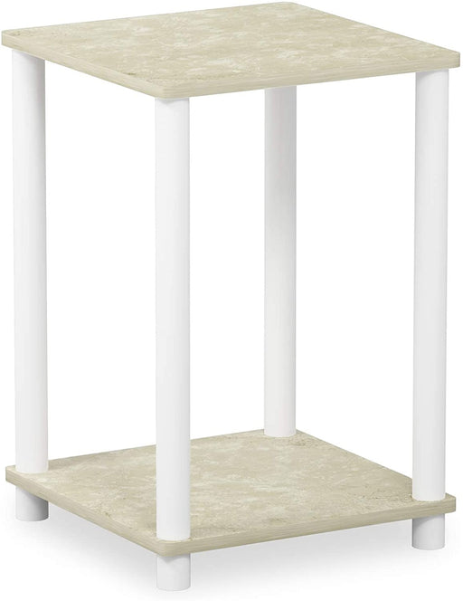 Haydn End Table, Cream Faux Marble