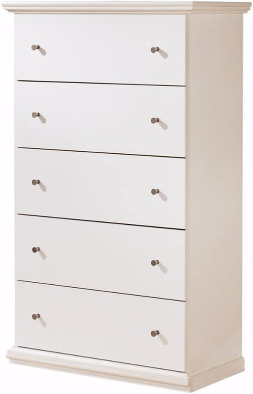 White Traditional Children'S 5-Drawer Chest